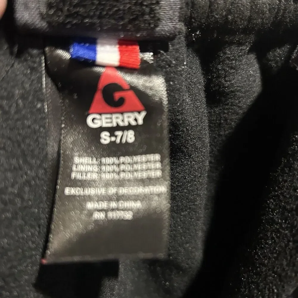Gerry Kids Snow Ski Pants Black Insulated Cargo Winter Snowboard Size S 7/8